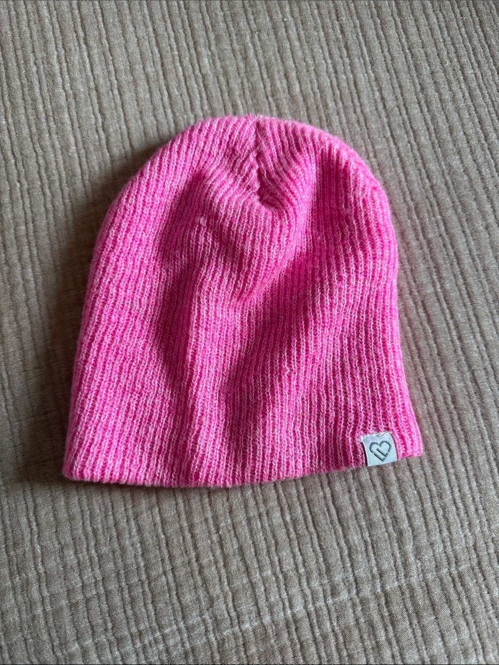 Women’s Pink Knit Beanie Hat